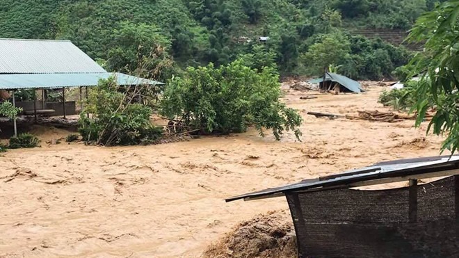 Mưa to, nhiều nơi ở Lào Cai có nguy cơ sạt lở đất
