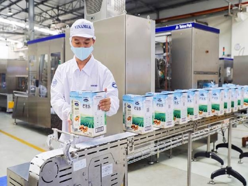 Vinamilk xuất lô sản phẩm sữa hạt và sữa đặc lớn đi Trung Quốc