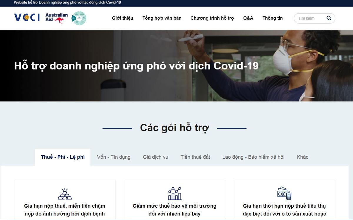 Ra mắt website hỗ trợ doanh nghiệp ứng phó với covid-19