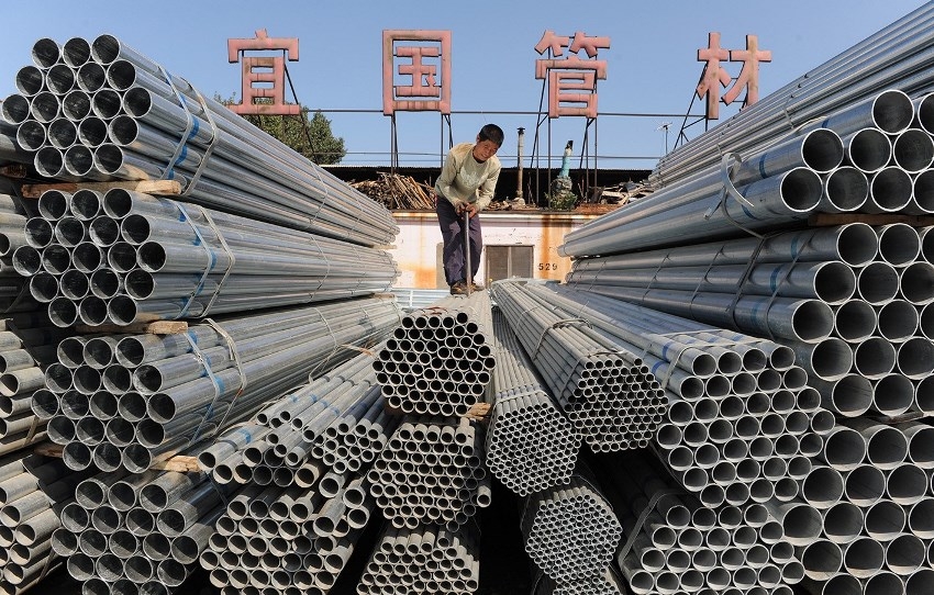 Giá thép ở Trung Quốc giảm sâu sau động thái kiềm chế lạm phát