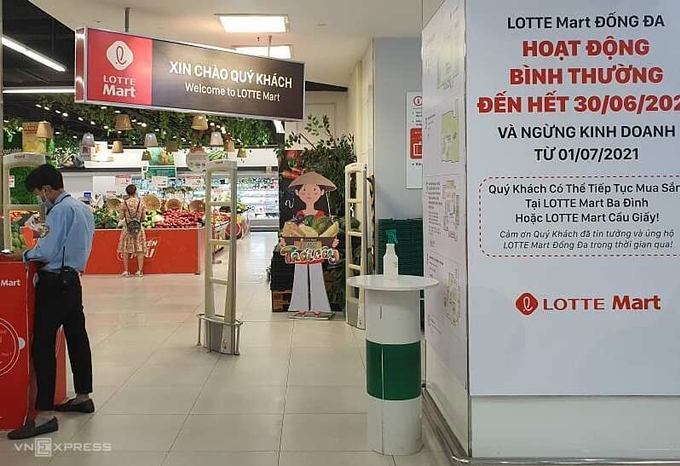 Từ 1/7, Lotte Mart Đống Đa chính thức đóng cửa