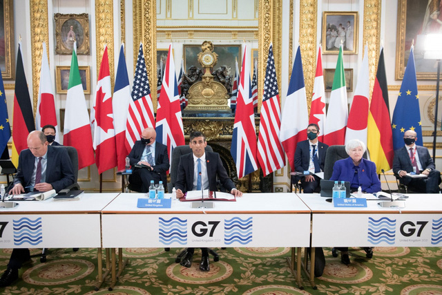G7 nhất trí thỏa thuận mức thuế doanh nghiệp toàn cầu tối thiểu 15%