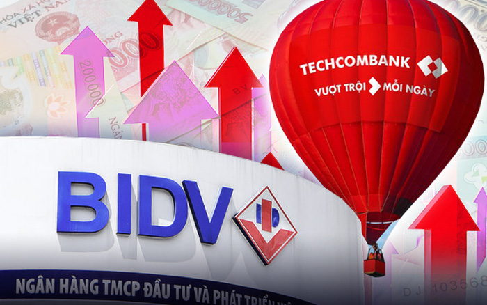 Techcombank và BIDV thăng hạng trong BXH vốn hóa