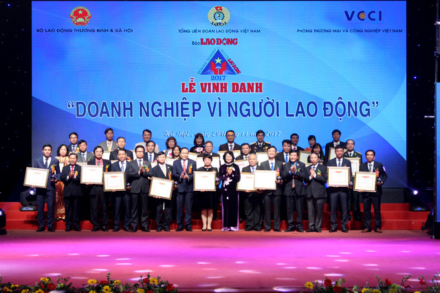 Vinh danh 74 doanh nghiệp vì người lao động