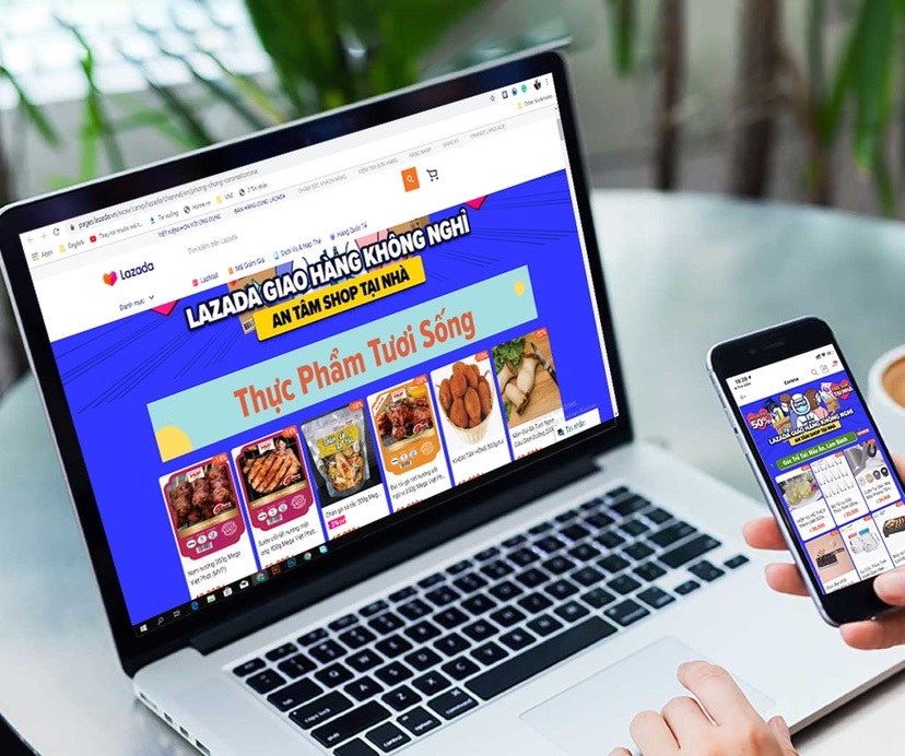 Sàn thương mại điện tử nhận lượng đơn hàng tăng đột biến trong giãn cách xã hội