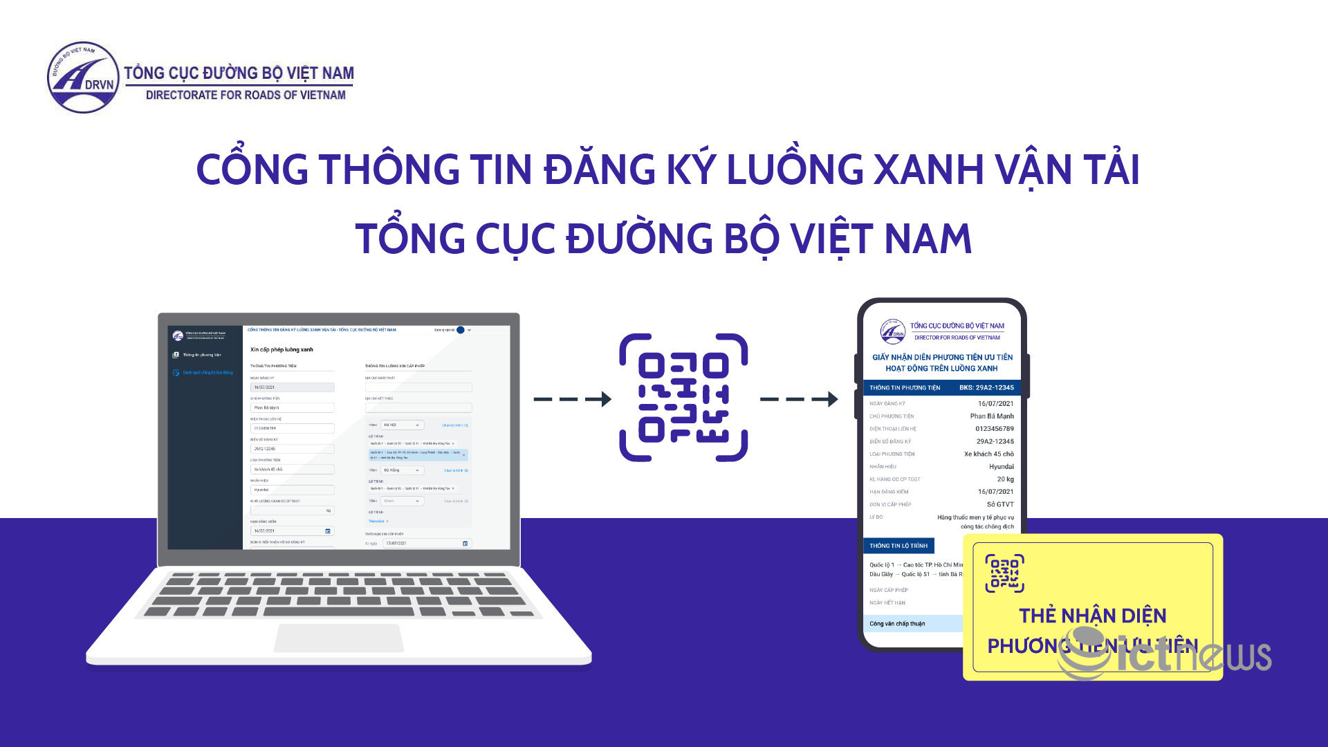 Tăng cường quản lý tài khoản phần mềm cấp mã "luồng xanh" vận tải