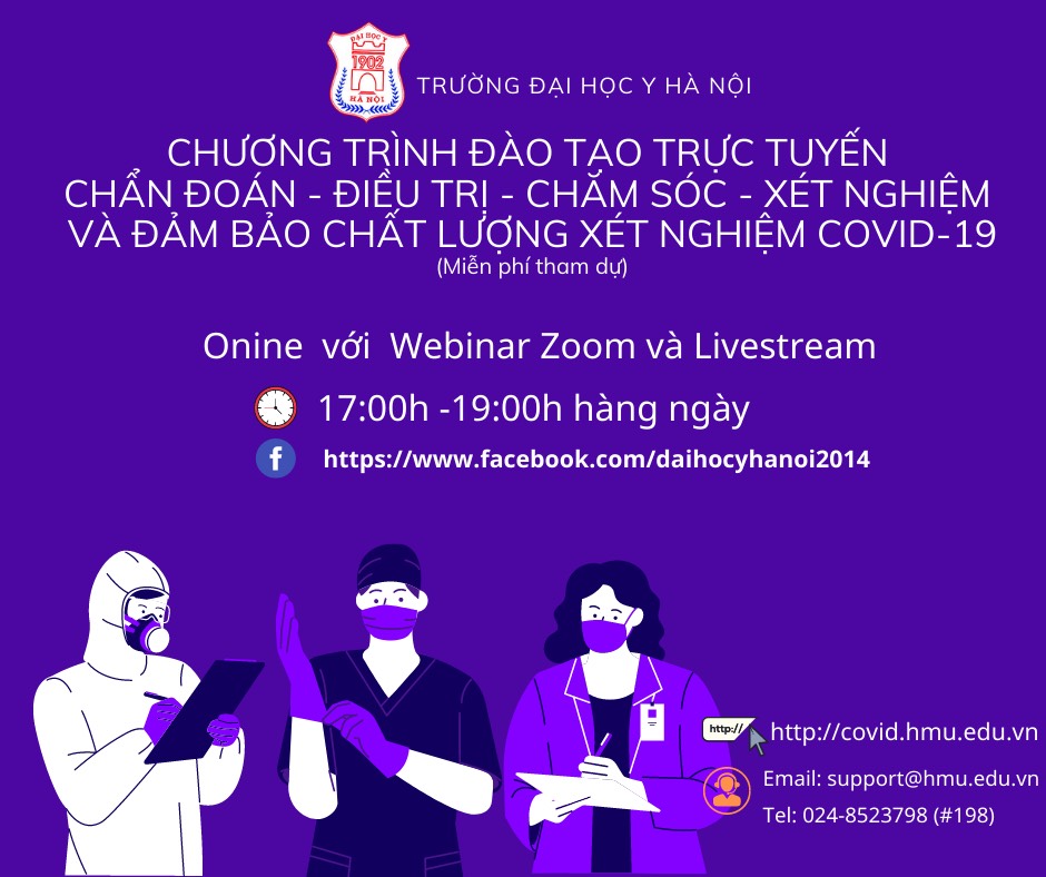 Đào tạo khẩn cấp, miễn phí phục vụ chẩn đoán, điều trị, chăm sóc ca bệnh COVID-19