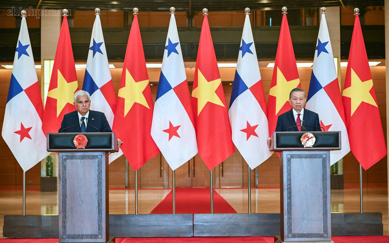 Tổng Bí thư, Chủ tịch nước Tô Lâm và Tổng thống Panama gặp gỡ báo chí sau hội đàm
