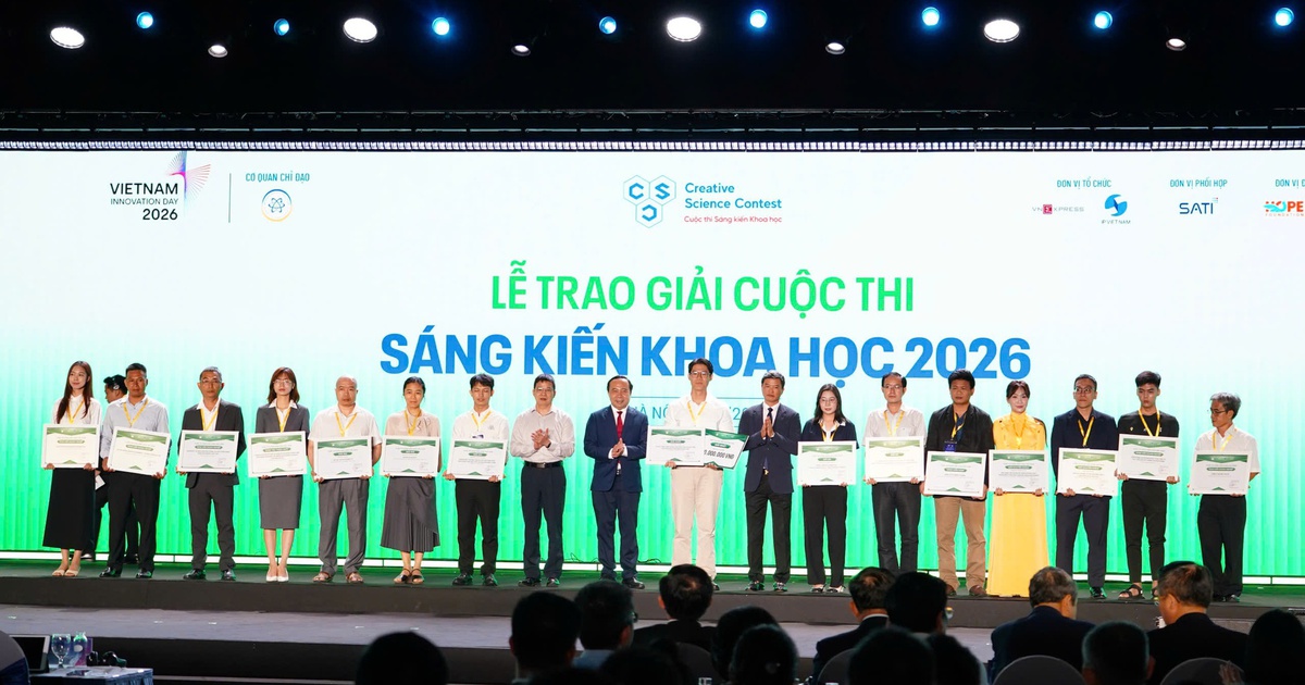 Trao 15 giải Sáng kiến Khoa học 2026: Lan tỏa những sáng kiến vì cộng đồng