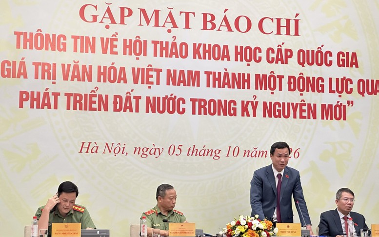 Hội thảo khoa học quốc gia về phát huy giá trị văn hóa Việt Nam trong kỷ nguyên mới sẽ diễn ra vào ngày 10/10